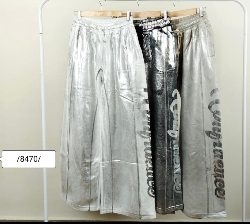 Metalic Printed Sweat Pants